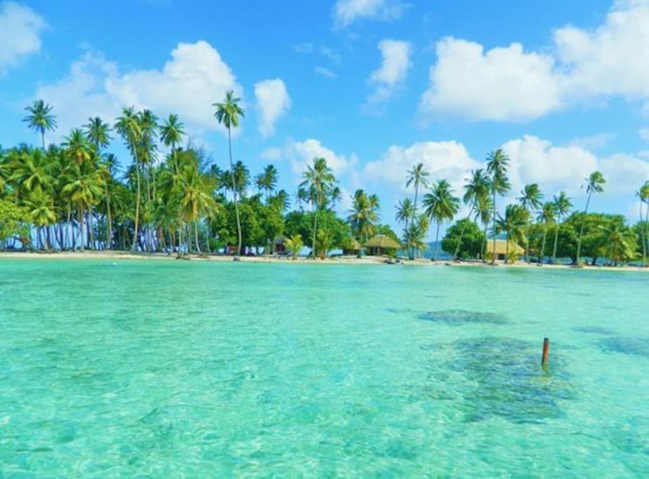 Duplex En Bord De Mer Fare Tahitea Pension Taputapuapea ภายนอก รูปภาพ